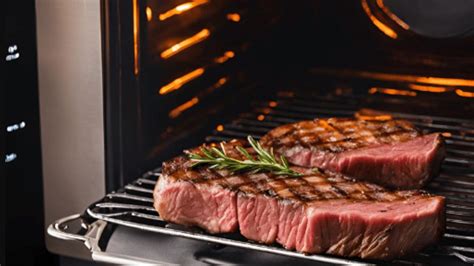 Horno precalentado a baja temperatura para recalentar asado