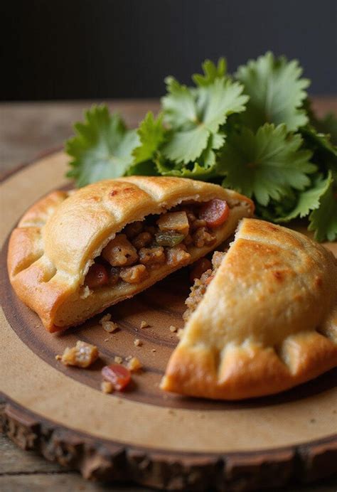 empanada dorada lista para servir