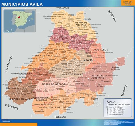 Mapa de Ávila con los restaurantes destacados