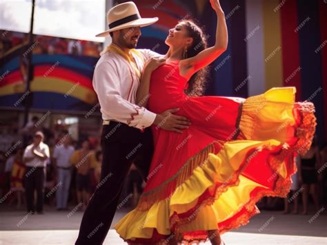 Pareja bailando cumbia