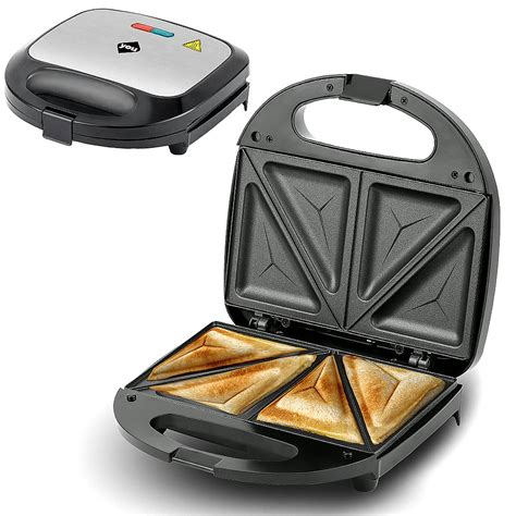 Sandwichera eléctrica con tortitas haciéndose
