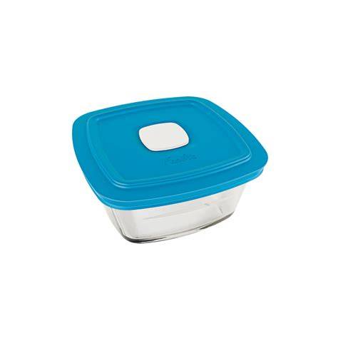 Recipiente de vidrio con tapa apta para microondas