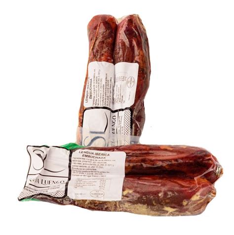 Plato de Lengua Ibérica Embuchada en lonchas finas