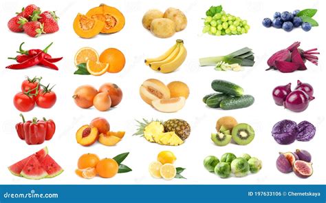 Variedad de frutas y verduras frescas para yacos