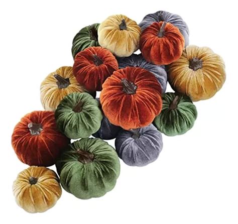 Calabazas decorativas de diferentes tamaños y colores