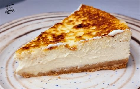 Tarta de queso con interior fundente