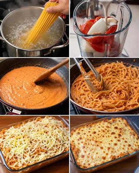 Espagueti gratinado con queso