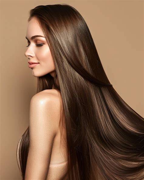 Representación de cabello fuerte y brillante