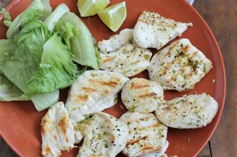 Pechugas de pollo a la lima con especias japonesas