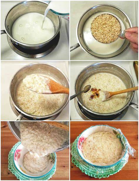 Proceso de cocción del arroz con leche de coco