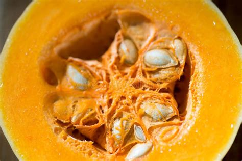 Corte transversal de calabaza