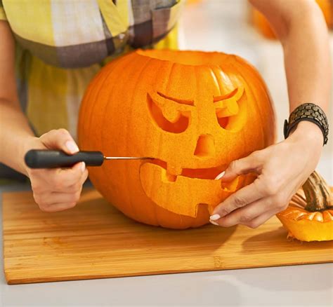 Corte de la tapa de la calabaza