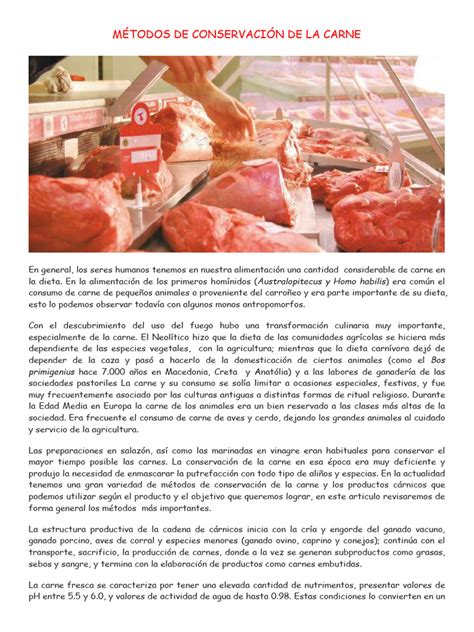 Diferentes métodos de envasado de carne