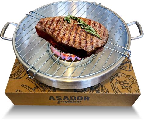 Asador de castañas OVBC en una estufa
