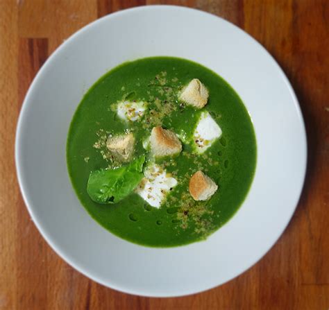 Crema de espinacas con queso