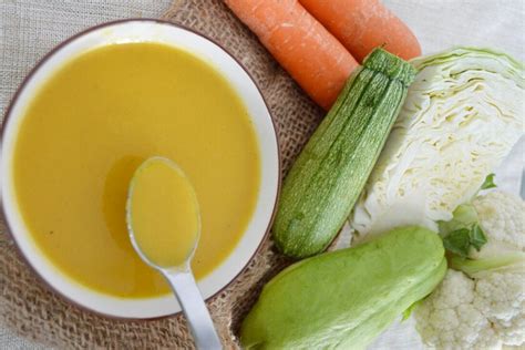 Esquema de los pasos para preparar la crema de verduras