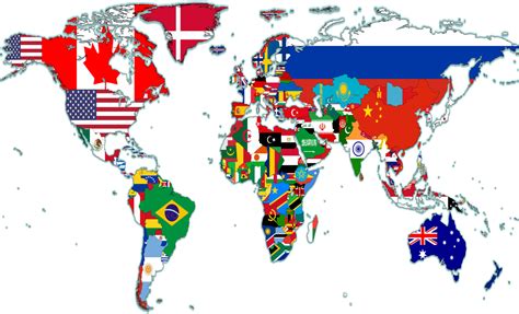 Mapa de países con banderas panárabes