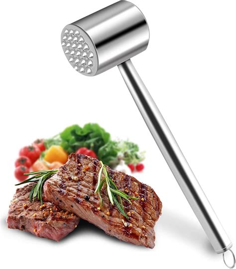 Mazo ablandador de carne y técnica de golpeado