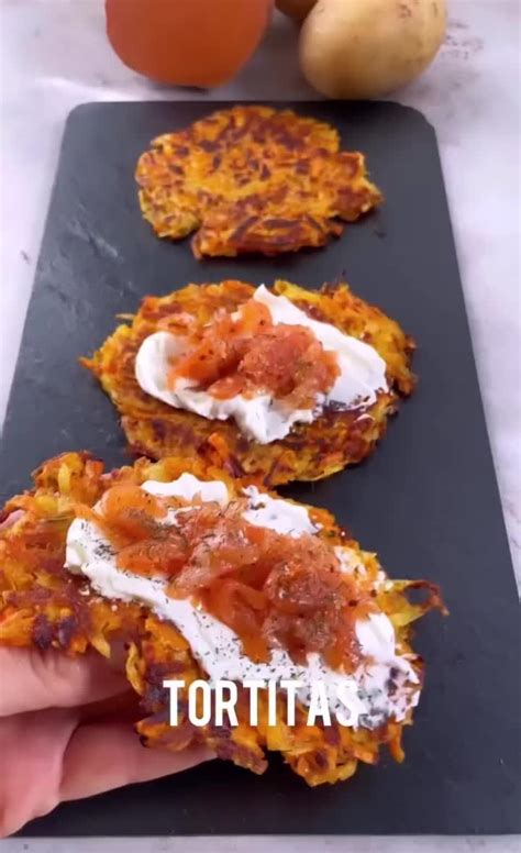 Tortitas de boniato doradas