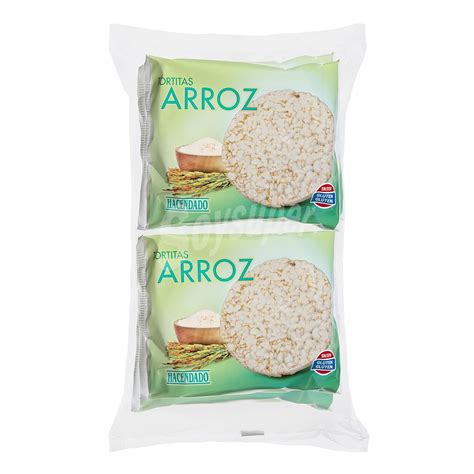 Tortitas de arroz Hacendado pack 4 unidades