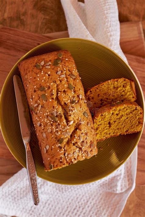 Torta de calabaza decorada con semillas