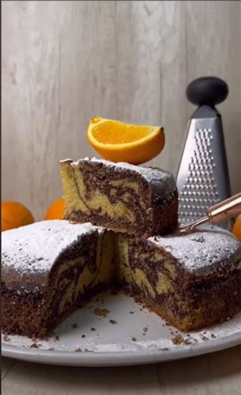 Torta marmolada de chocolate y naranja