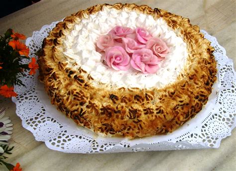 Tarta con merengue italiano