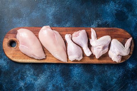 Cortes de pollo: pechuga, muslos, alas