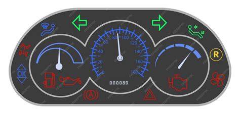 Panel de control del coche con advertencia de presión de aceite