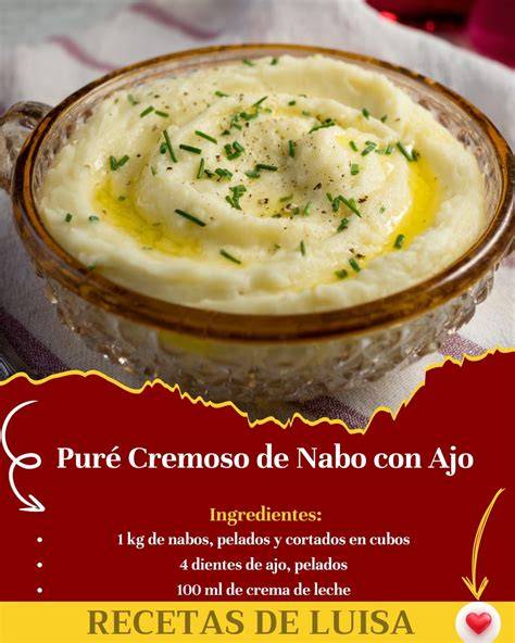Puré de nabo cremoso