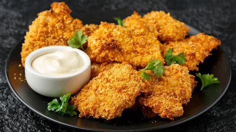 Alimentos fritos crujientes