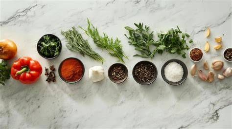 Ingredientes frescos dispuestos para cocinar un salteado asiático