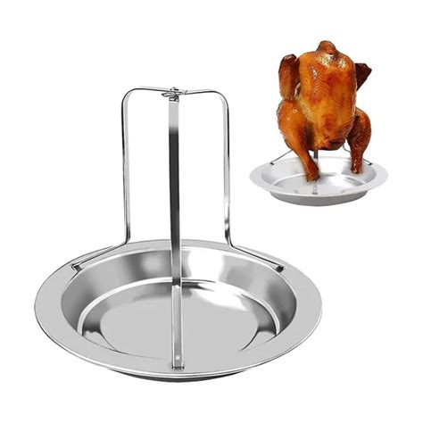 Soporte para asar pollo en barbacoa