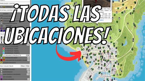 Mapa de GTA V con las ubicaciones de los coleccionables