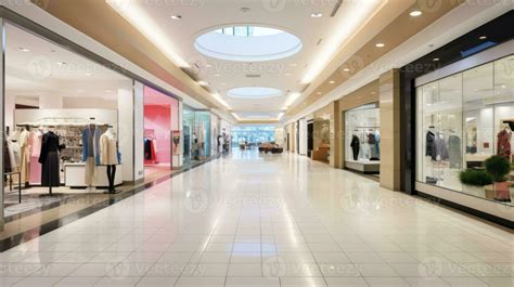 Interior del centro comercial mostrando los pasillos amplios y la iluminación