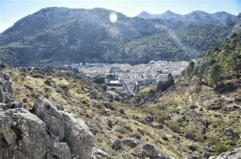 Paisaje de la Sierra de Grazalema con rebaño de cabras