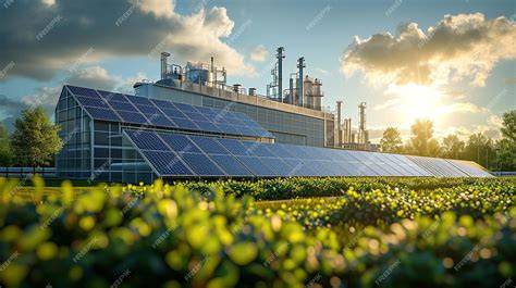 Planta de energía solar en una industria alimentaria