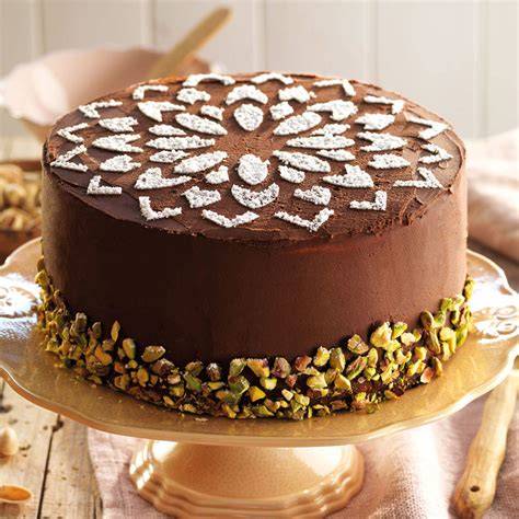 Bizcocho con cobertura de chocolate y semillas de amapola