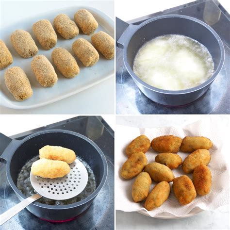 Proceso paso a paso de empanado de croquetas