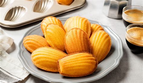 Madeleines de Commercy en forma de concha de vieira