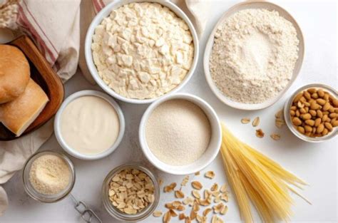 Variedad de harinas integrales para bizcochos