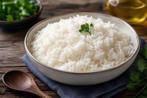 Arroz graneado listo para servir
