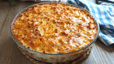 Ingredientes para macarrones gratinados con bechamel