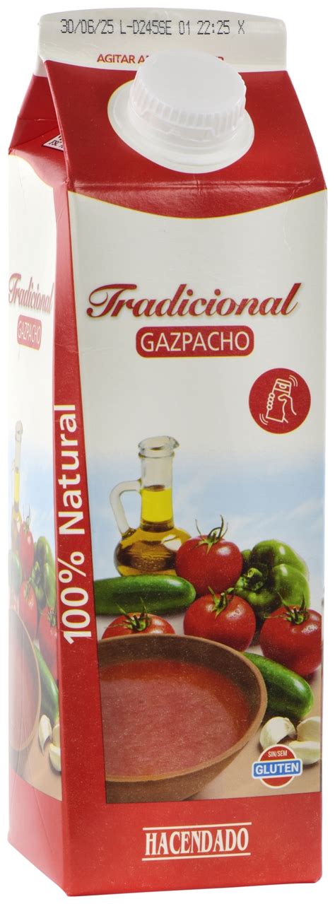 Comparativa de envases y precios del gazpacho Hacendado