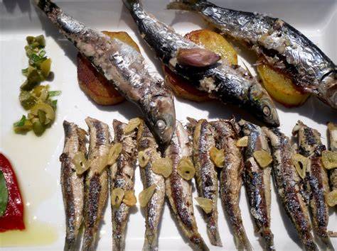 Sardinas y boquerones frescos