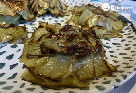 Plato de alcachofas a la plancha