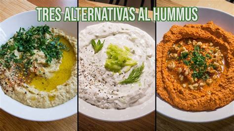 Varias opciones para servir Baba Ganoush