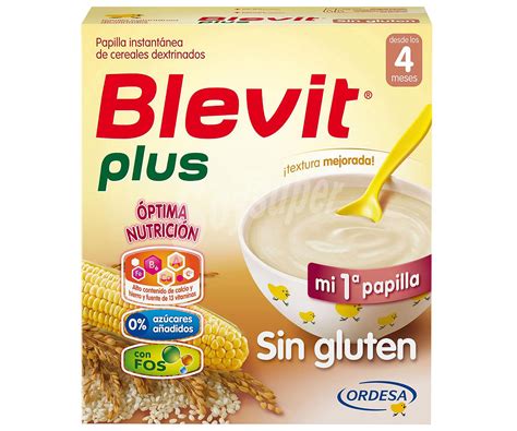 Papillas Blevit sin gluten para bebés