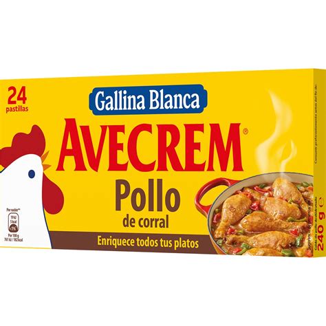 Envase de Caldo Avecrem Pollo Sin Gluten en polvo