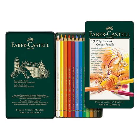 Comparativa de lápices Faber-Castell Polychromos, Albrecht Dürer y Goldfaber
